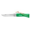Opinel Nóż Colorama 07 Green rzemień 002210